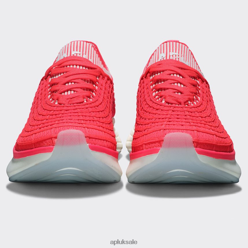 APL TechLoom Zipline 64 - VH8XNZ34 APL Shoes UK Magenta/Ivory/Ribbed Women Running