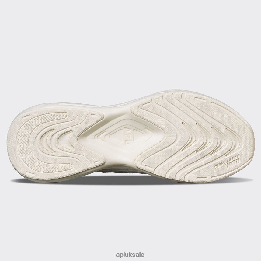 APL TechLoom Zipline 64 - VH8XNZ40 APL Shoes UK Ivory/Blush/Ribbed Women Running