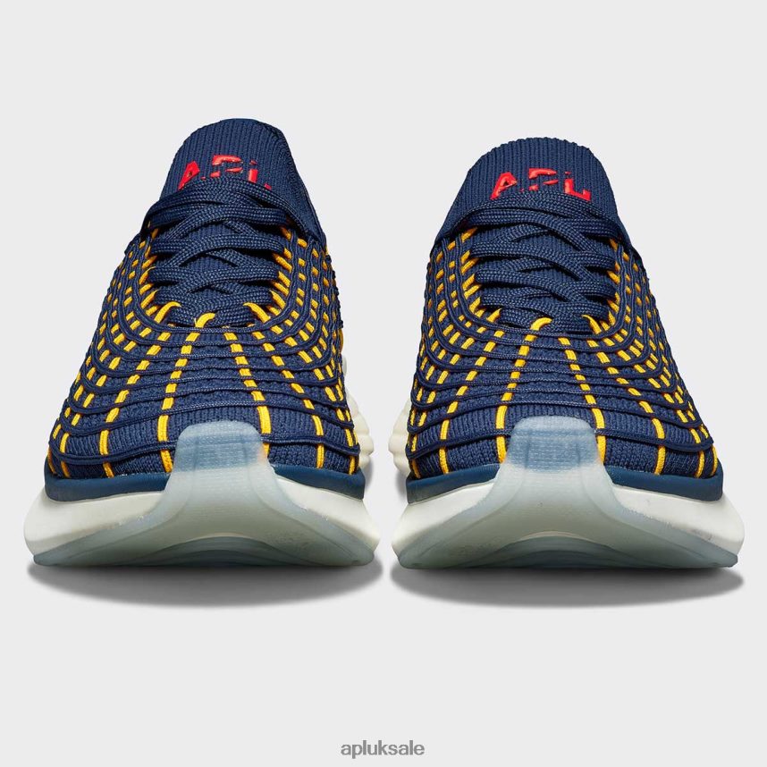 APL TechLoom Zipline 64 - VH8XNZ48 APL Shoes UK Navy/Racing Yellow/Red Women Running