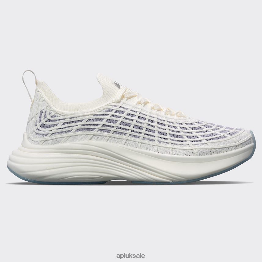 APL TechLoom Zipline 64 - VH8XNZ49 APL Shoes UK Ivory/Medium Grey Women Running