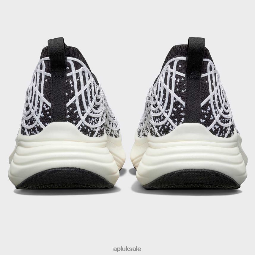 APL TechLoom Zipline 64 - VH8XNZ90 APL Shoes UK Black/White/Ombre Women Running