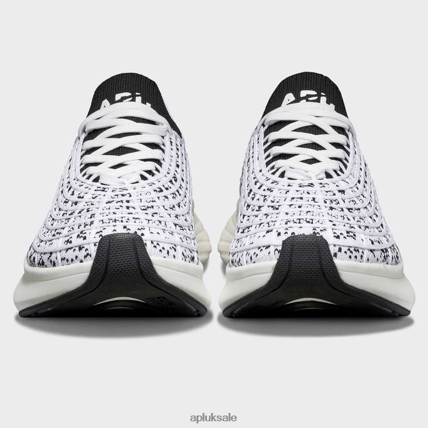 APL TechLoom Zipline 64 - VH8XNZ90 APL Shoes UK Black/White/Ombre Women Running