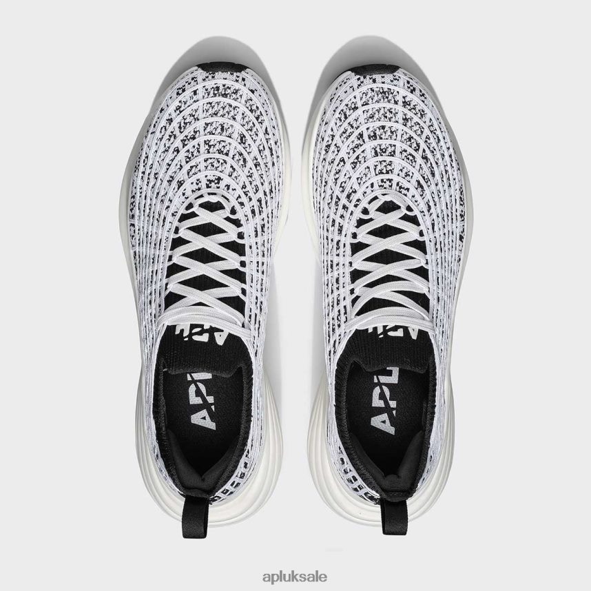 APL TechLoom Zipline 64 - VH8XNZ90 APL Shoes UK Black/White/Ombre Women Running