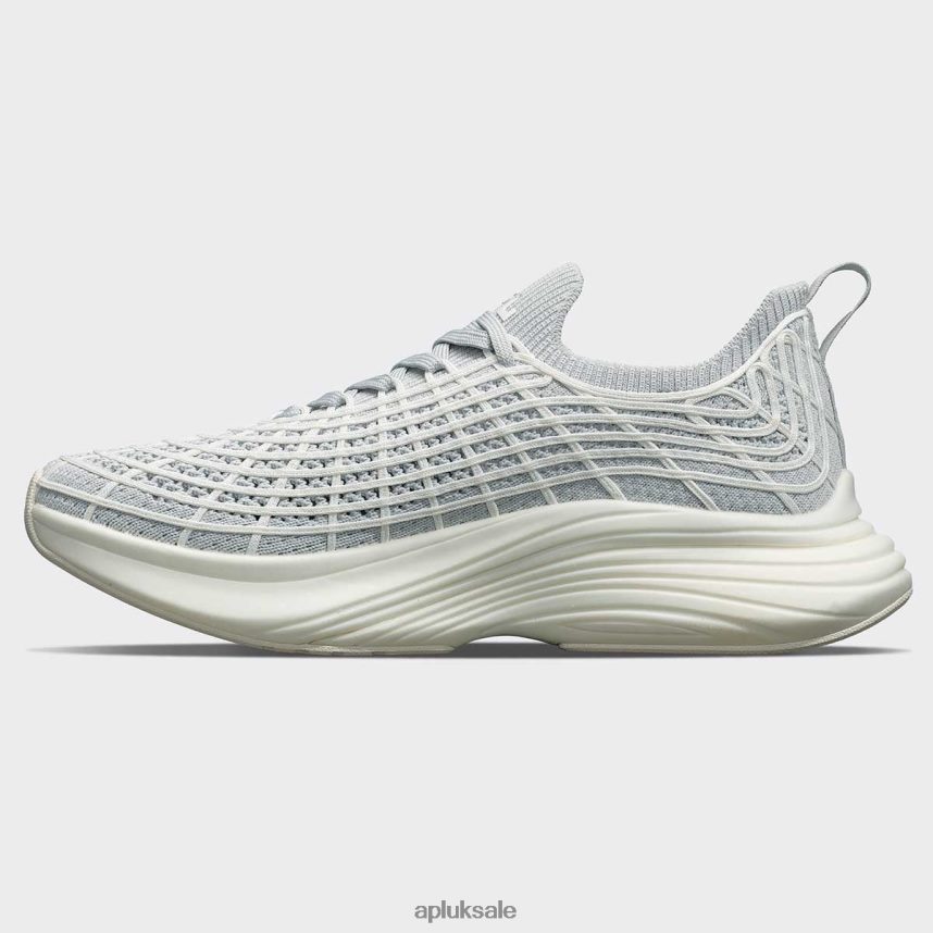 APL TechLoom Zipline 64 - VH8XNZ97 APL Shoes UK Steel Grey/Ivory Women Running