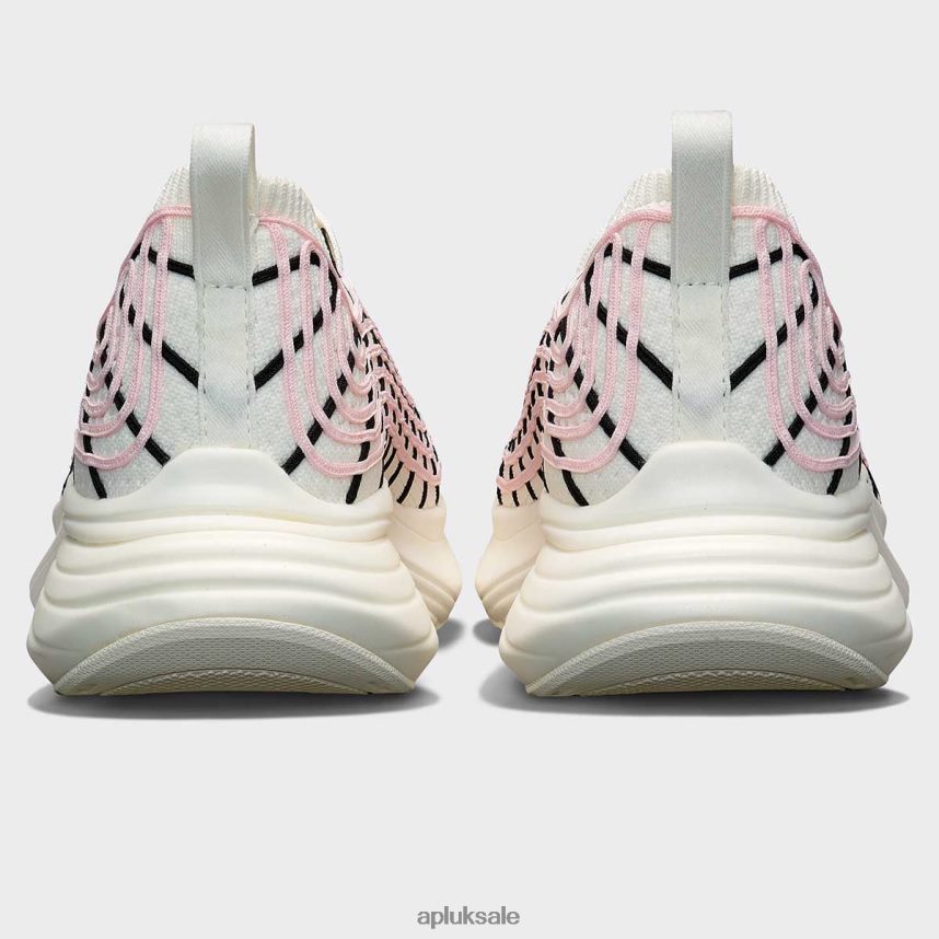APL TechLoom Zipline 65 - VH8XNZ116 APL Shoes UK Ivory/Bleached Pink/Black Women Running