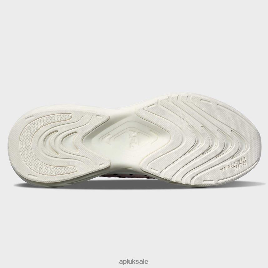 APL TechLoom Zipline 65 - VH8XNZ116 APL Shoes UK Ivory/Bleached Pink/Black Women Running