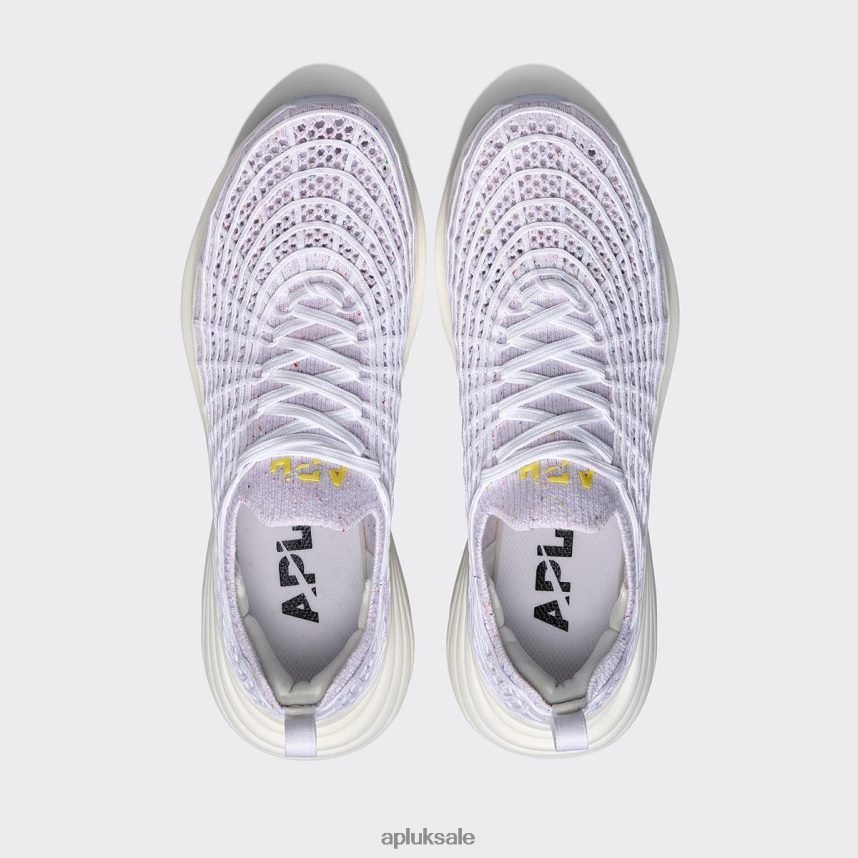 APL TechLoom Zipline 65 - VH8XNZ125 APL Shoes UK White/Confetti Women Running