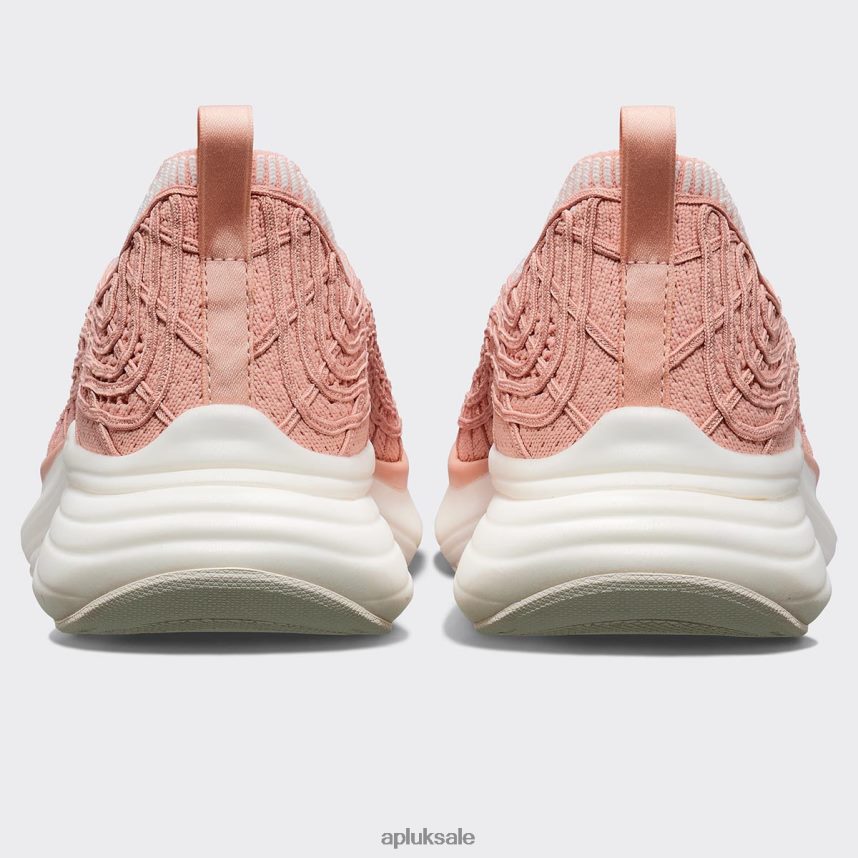 APL TechLoom Zipline 65 - VH8XNZ195 APL Shoes UK Blush/Ivory/Ribbed Women Running