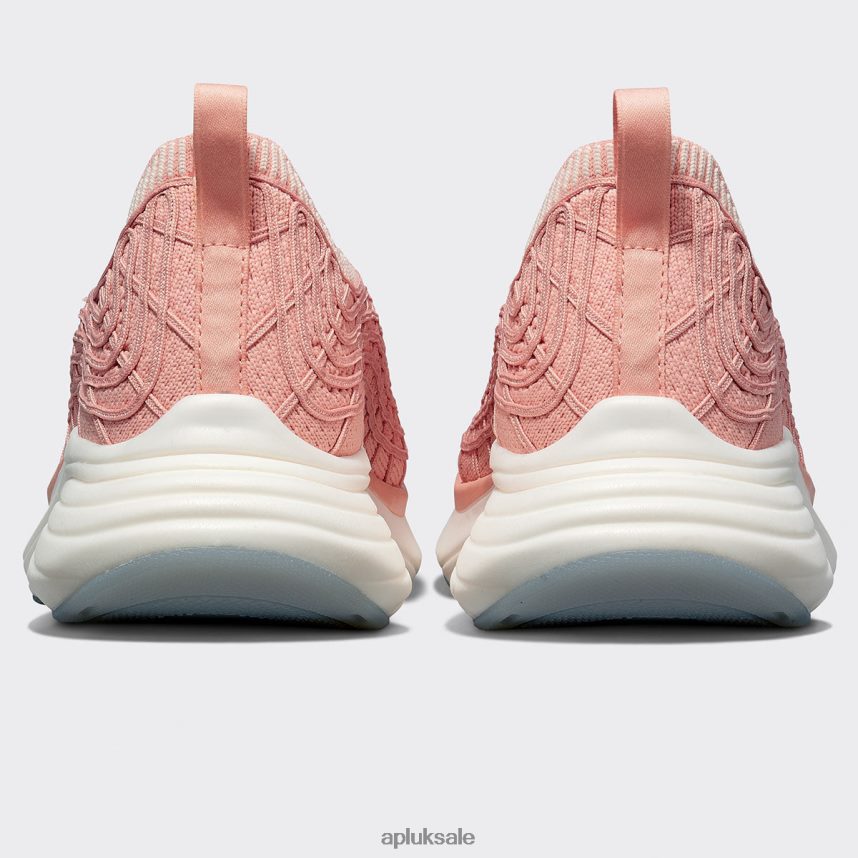 APL TechLoom Zipline 65 - VH8XNZ204 APL Shoes UK Blush/Pristine/Ribbed Women Running