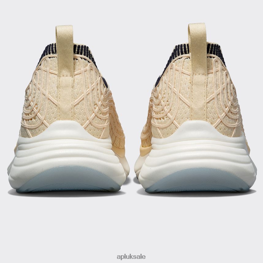 APL TechLoom Zipline 65 - VH8XNZ209 APL Shoes UK Vanilla/Midnight/Ribbed Women Running