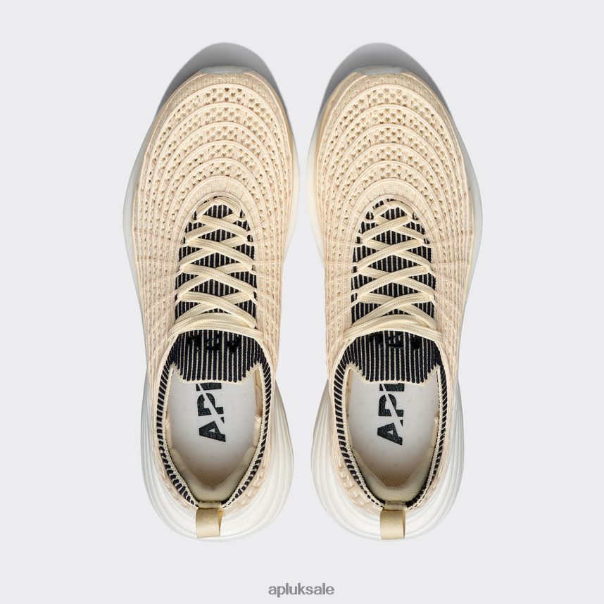 APL TechLoom Zipline 65 - VH8XNZ209 APL Shoes UK Vanilla/Midnight/Ribbed Women Running