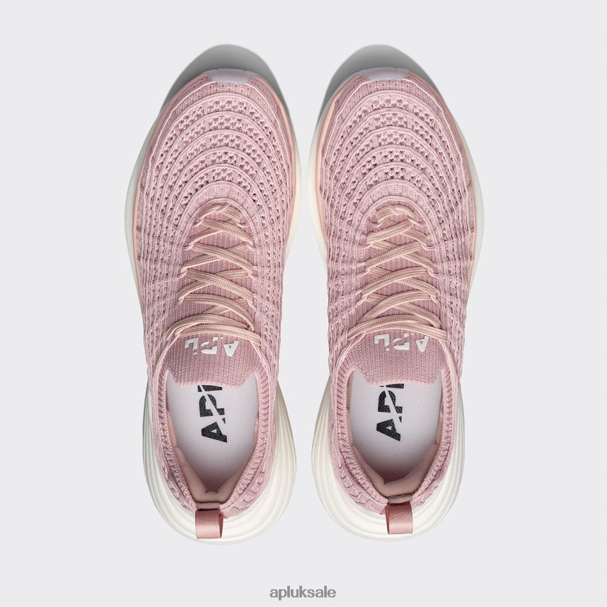 APL TechLoom Zipline 65 - VH8XNZ240 APL Shoes UK Rose Dust/White Women Running