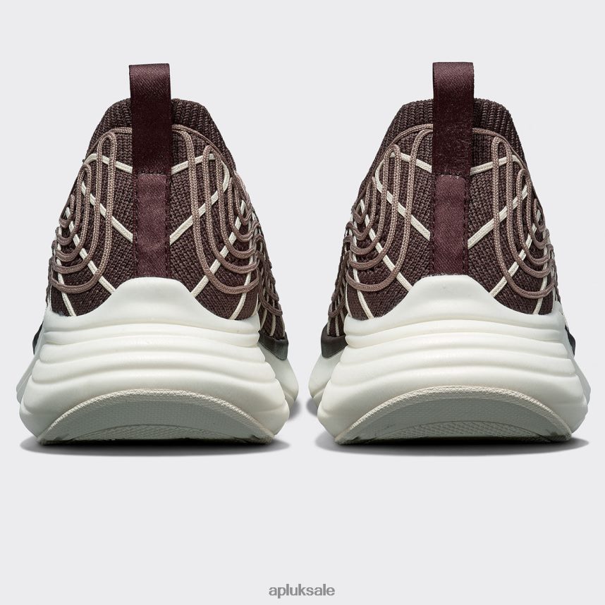 APL TechLoom Zipline 66 - VH8XNZ242 APL Shoes UK Chocolate/Almond/Pristine Women Running