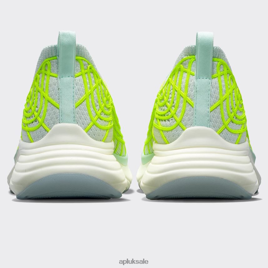 APL TechLoom Zipline 66 - VH8XNZ269 APL Shoes UK Peppermint/Energy/White Women Running