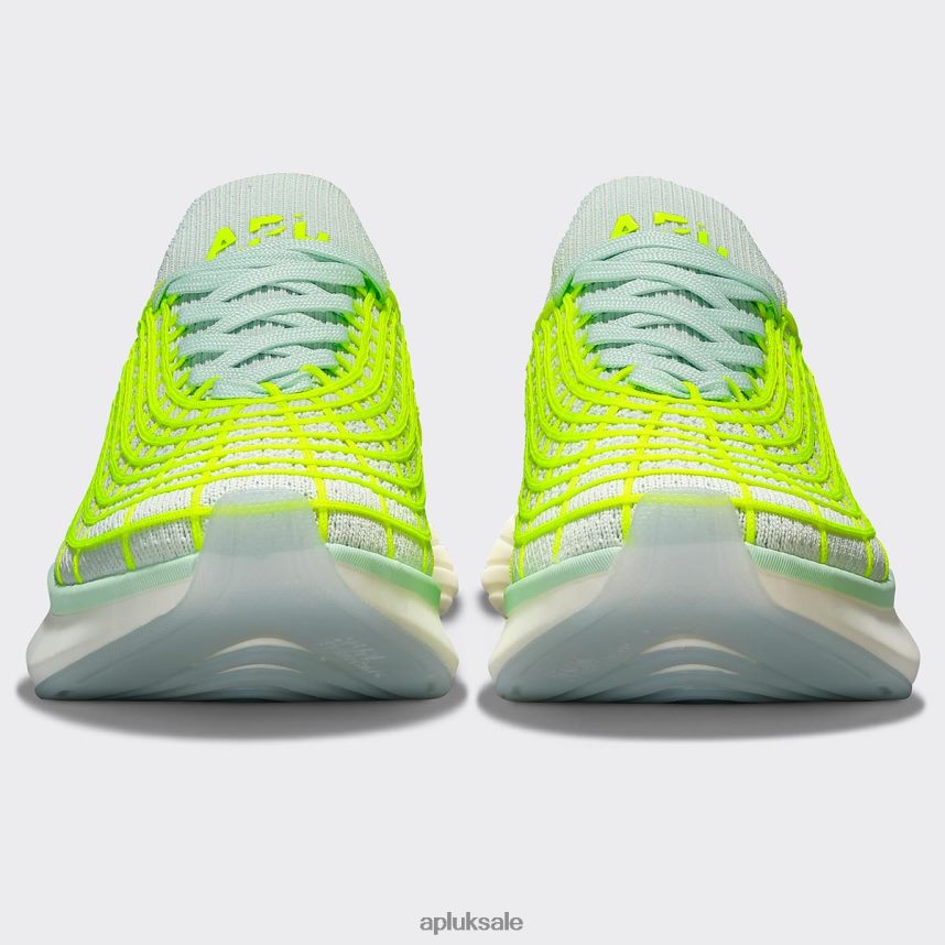 APL TechLoom Zipline 66 - VH8XNZ269 APL Shoes UK Peppermint/Energy/White Women Running