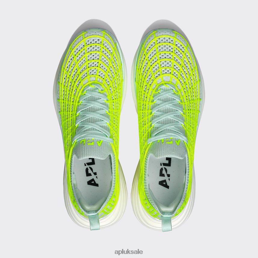 APL TechLoom Zipline 66 - VH8XNZ269 APL Shoes UK Peppermint/Energy/White Women Running