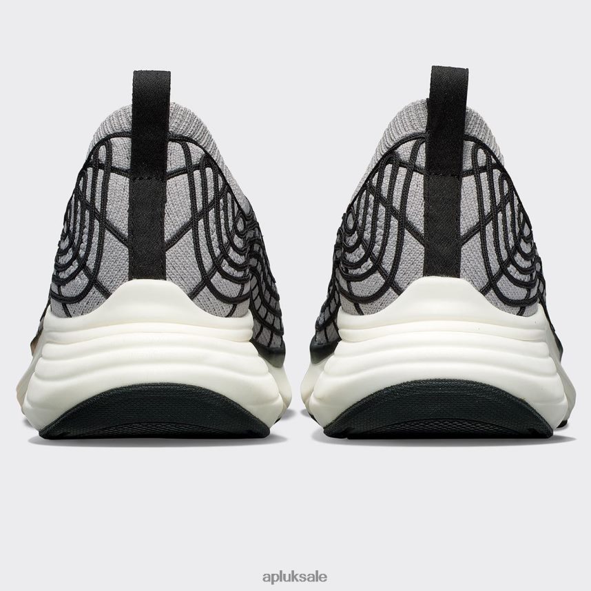 APL TechLoom Zipline 66 - VH8XNZ278 APL Shoes UK Cement/Black/White Women Running