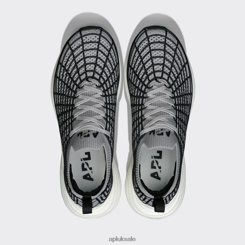 APL TechLoom Zipline 66 - VH8XNZ278 APL Shoes UK Cement/Black/White Women Running