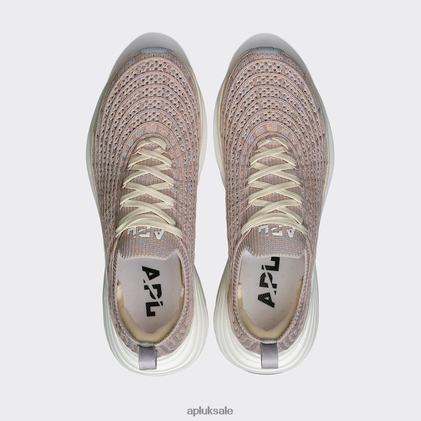 APL TechLoom Zipline 66 - VH8XNZ352 APL Shoes UK Pastel Melange/White Women Running