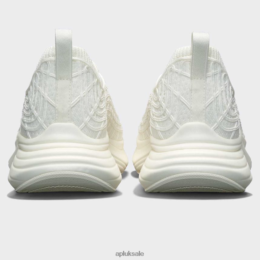 APL TechLoom Zipline 66 - VH8XNZ373 APL Shoes UK Ivory/Gold Women Running