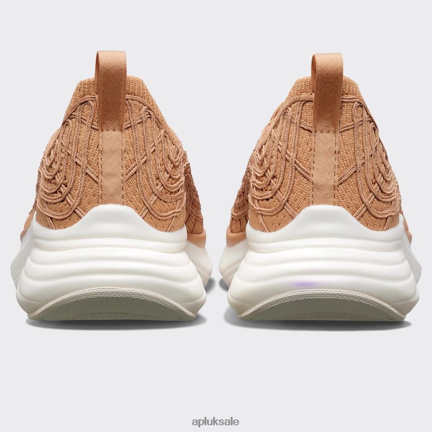 APL TechLoom Zipline 67 - VH8XNZ376 APL Shoes UK Tan/Ivory Women Running