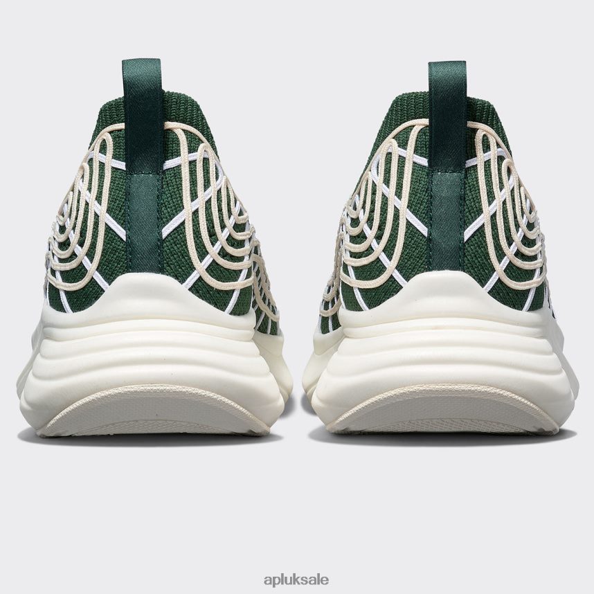 APL TechLoom Zipline 67 - VH8XNZ386 APL Shoes UK Great Green/White/Pristine Women Running