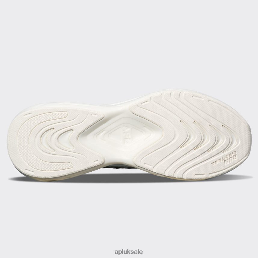 APL TechLoom Zipline 67 - VH8XNZ386 APL Shoes UK Great Green/White/Pristine Women Running