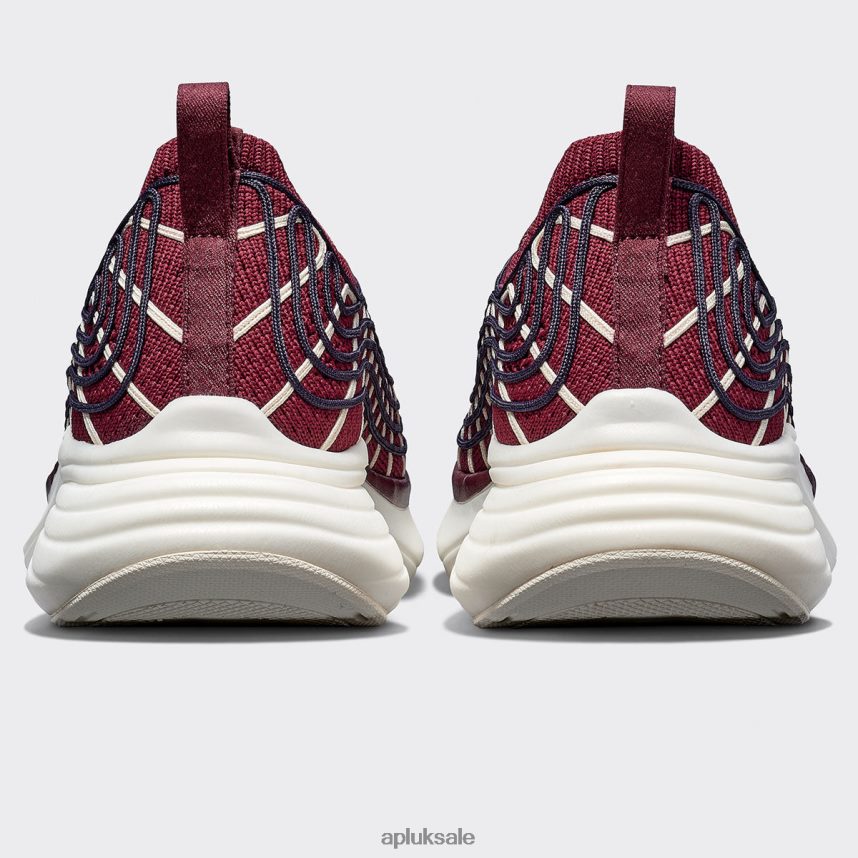 APL TechLoom Zipline 67 - VH8XNZ392 APL Shoes UK Burgundy/Midnight/Pristine Women Running