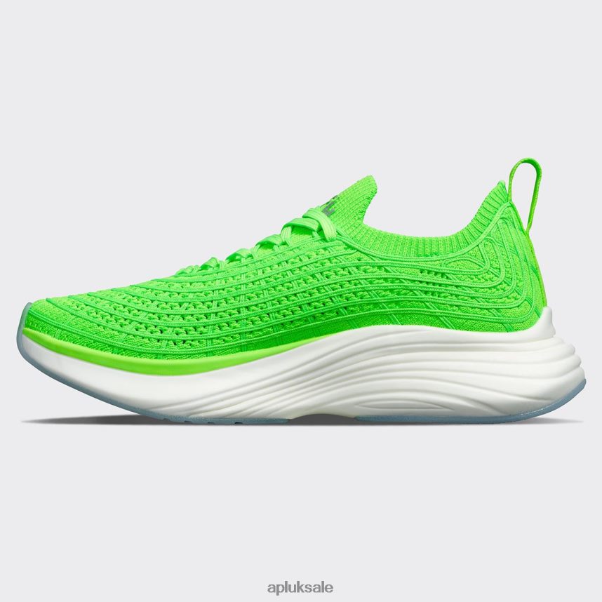 APL TechLoom Zipline 67 - VH8XNZ410 APL Shoes UK Green/Silver/White Women Running