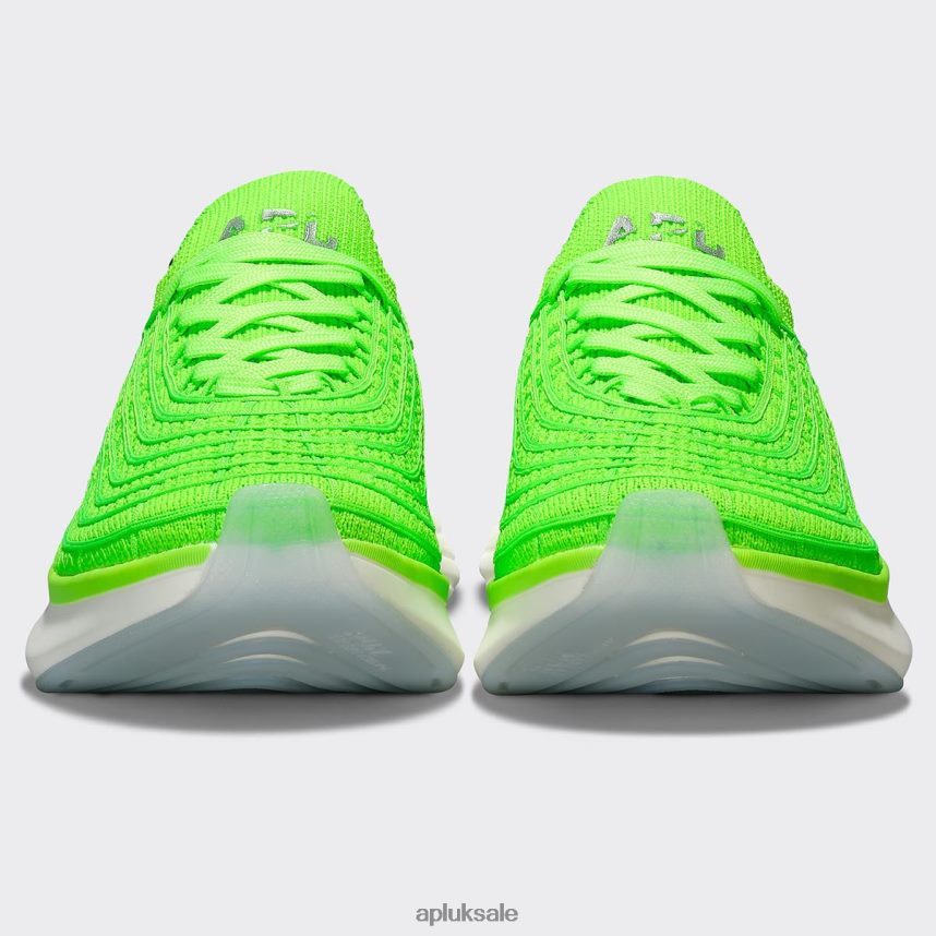 APL TechLoom Zipline 67 - VH8XNZ410 APL Shoes UK Green/Silver/White Women Running