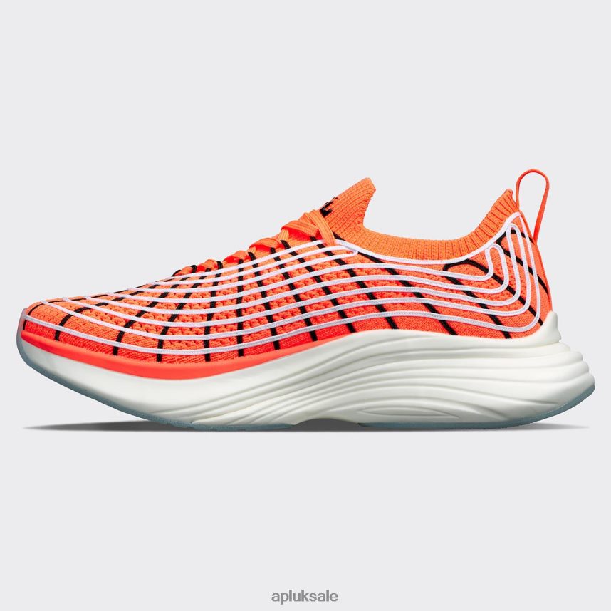 APL TechLoom Zipline 67 - VH8XNZ428 APL Shoes UK Laser Red/Black/White Women Running