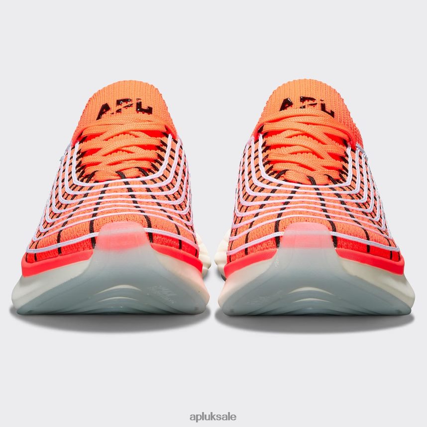 APL TechLoom Zipline 67 - VH8XNZ428 APL Shoes UK Laser Red/Black/White Women Running