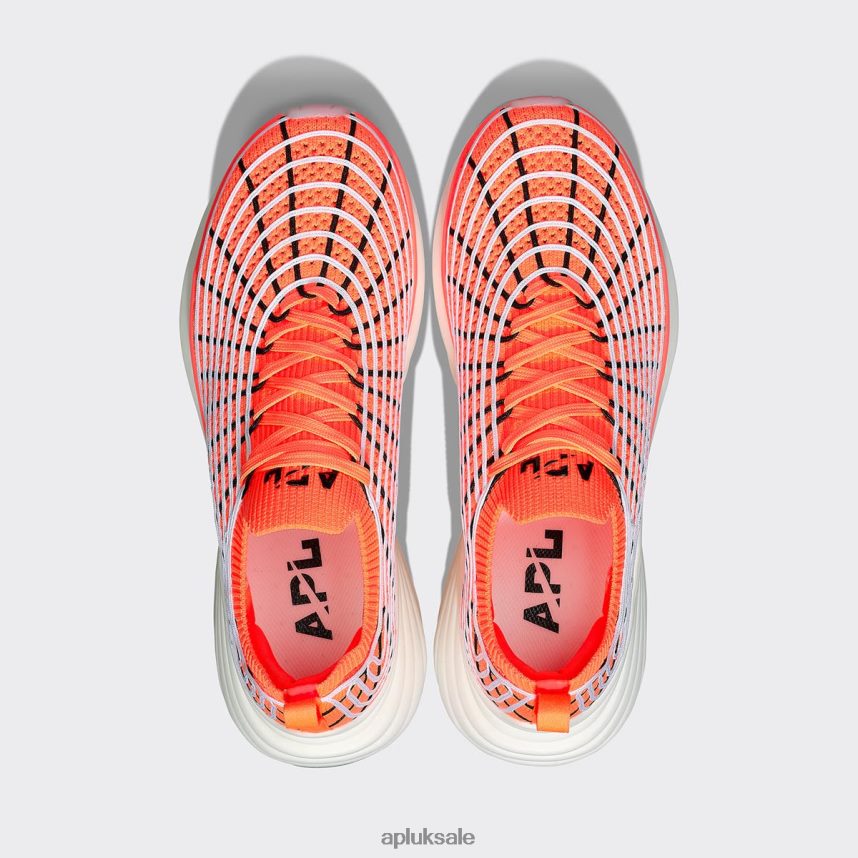 APL TechLoom Zipline 67 - VH8XNZ428 APL Shoes UK Laser Red/Black/White Women Running