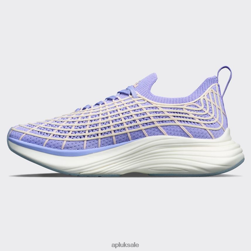 APL TechLoom Zipline 67 - VH8XNZ434 APL Shoes UK Bellflower/Pristine/Creme Women Running