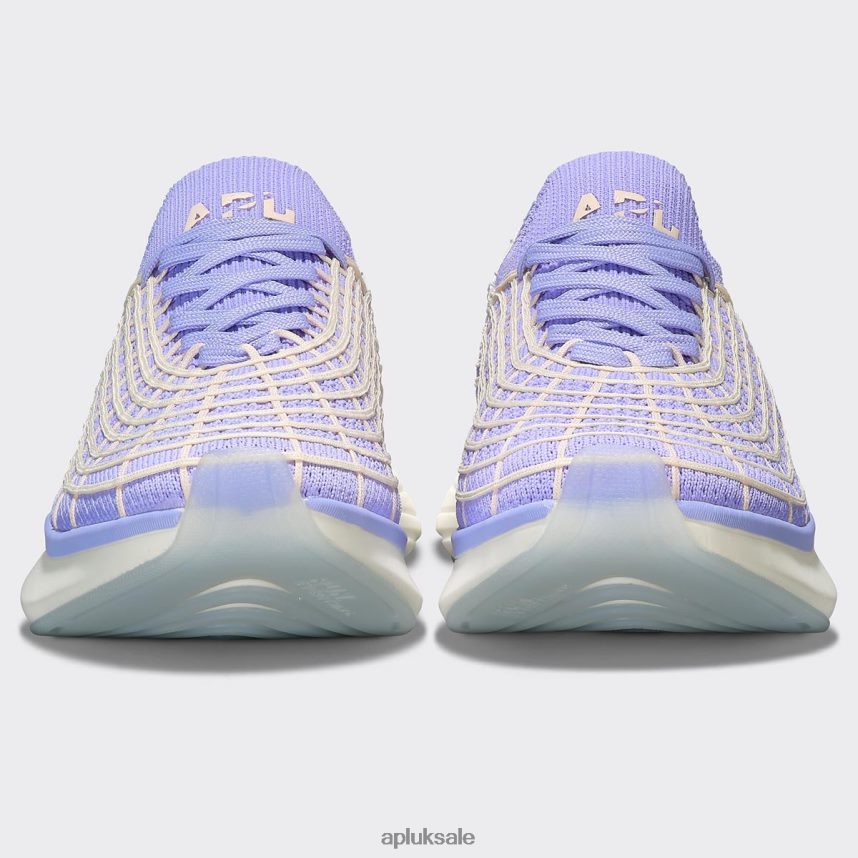 APL TechLoom Zipline 67 - VH8XNZ434 APL Shoes UK Bellflower/Pristine/Creme Women Running