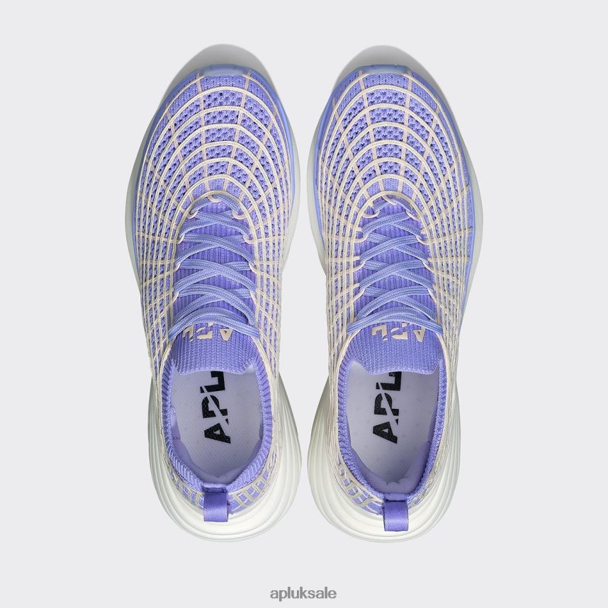 APL TechLoom Zipline 67 - VH8XNZ434 APL Shoes UK Bellflower/Pristine/Creme Women Running