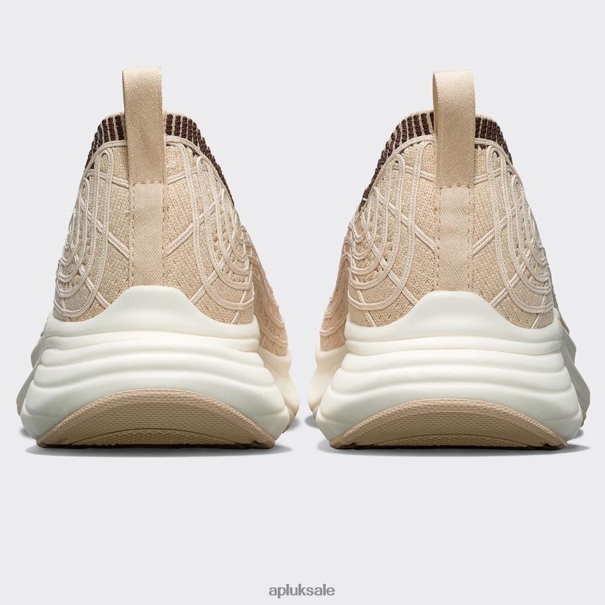 APL TechLoom Zipline 67 - VH8XNZ439 APL Shoes UK Beach/Chocolate/White Women Running