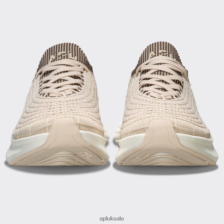 APL TechLoom Zipline 67 - VH8XNZ439 APL Shoes UK Beach/Chocolate/White Women Running