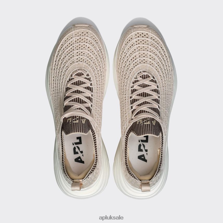 APL TechLoom Zipline 67 - VH8XNZ439 APL Shoes UK Beach/Chocolate/White Women Running