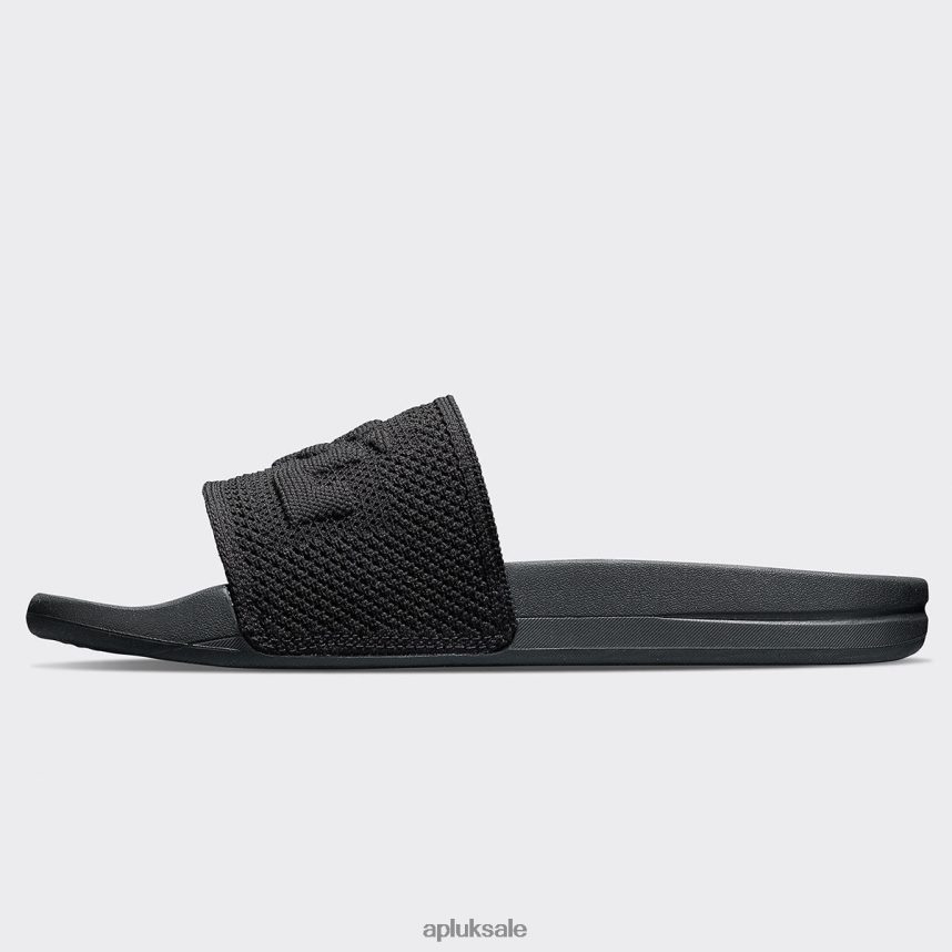 APL Big Logo TechLoom Slide 1 - VH8XNZ541 APL Shoes UK Black Women Slides