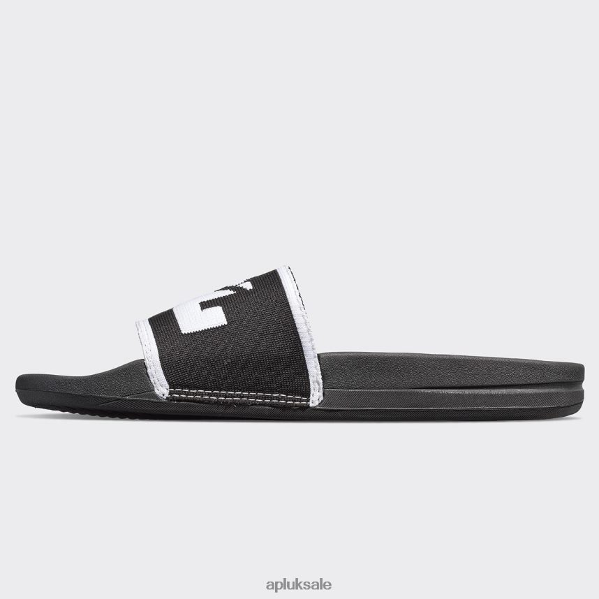 APL Big Logo TechLoom Slide 1 - VH8XNZ544 APL Shoes UK Black/White Women Slides