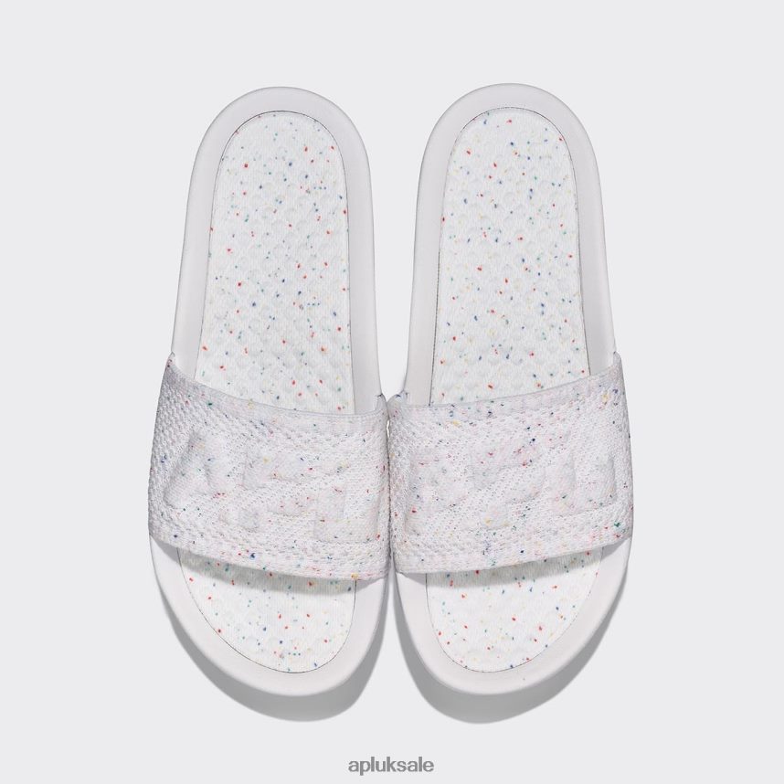 APL Big Logo TechLoom Slide 1 - VH8XNZ546 APL Shoes UK White/Confetti Women Slides