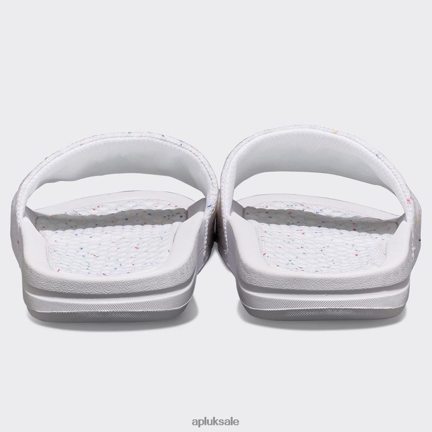 APL Big Logo TechLoom Slide 1 - VH8XNZ546 APL Shoes UK White/Confetti Women Slides
