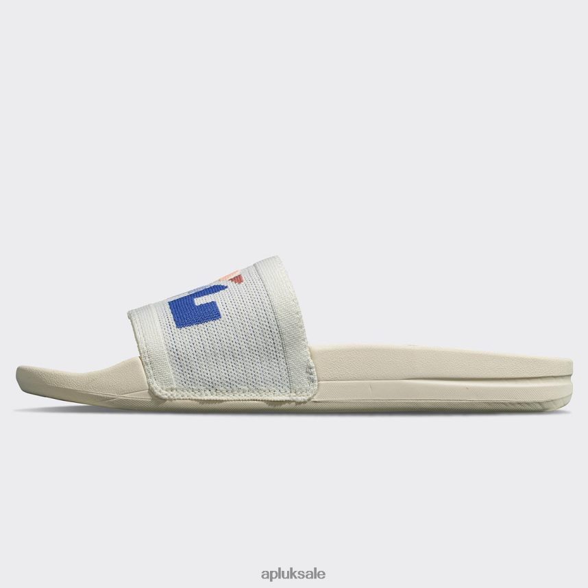 APL Big Logo TechLoom Slide 1 - VH8XNZ552 APL Shoes UK Pristine/Neon/Blocked Women Slides