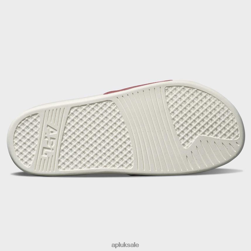 APL Big Logo TechLoom Slide 1 - VH8XNZ555 APL Shoes UK Ivory/Cedar Women Slides