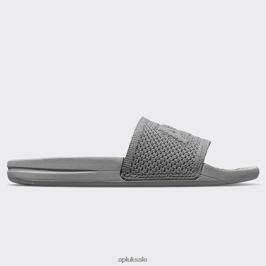 APL Big Logo TechLoom Slide 2 - VH8XNZ560 APL Shoes UK Cosmic Grey Women Slides