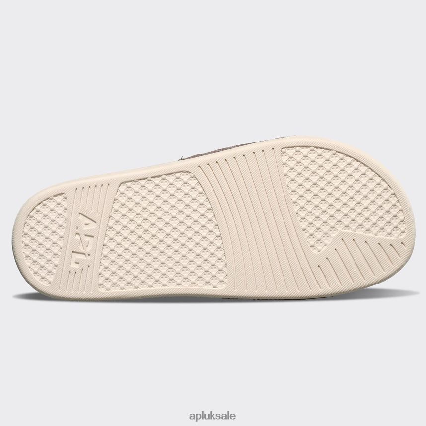 APL Big Logo TechLoom Slide 2 - VH8XNZ566 APL Shoes UK Almond/Pristine Women Slides