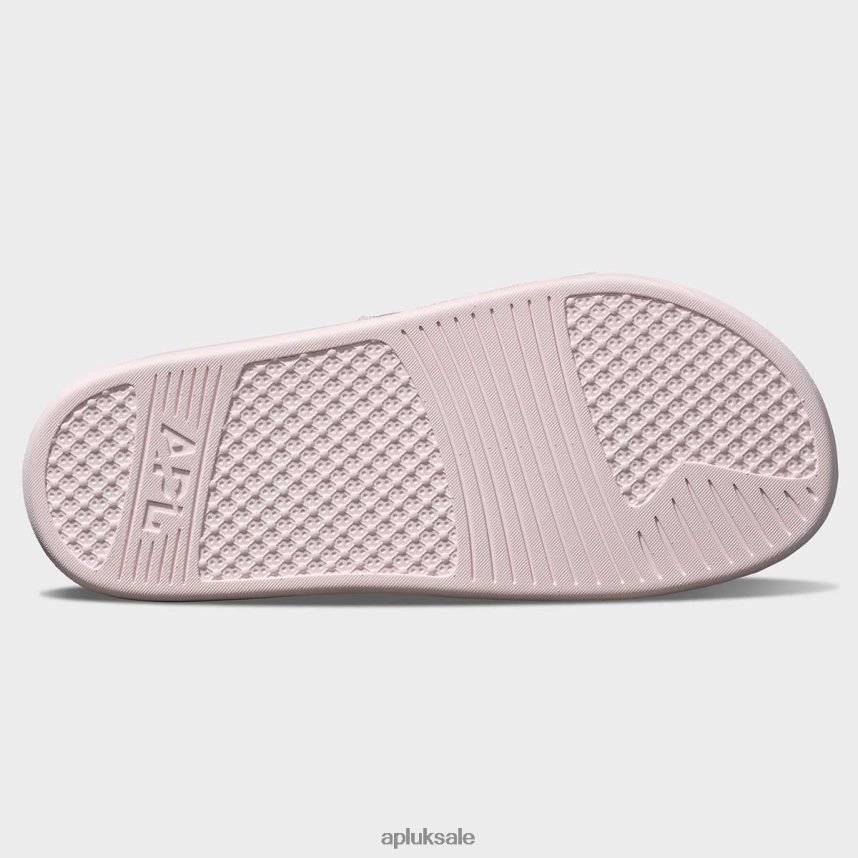 APL Big Logo TechLoom Slide 2 - VH8XNZ575 APL Shoes UK Bleached Pink/Multi/Blocked Women Slides
