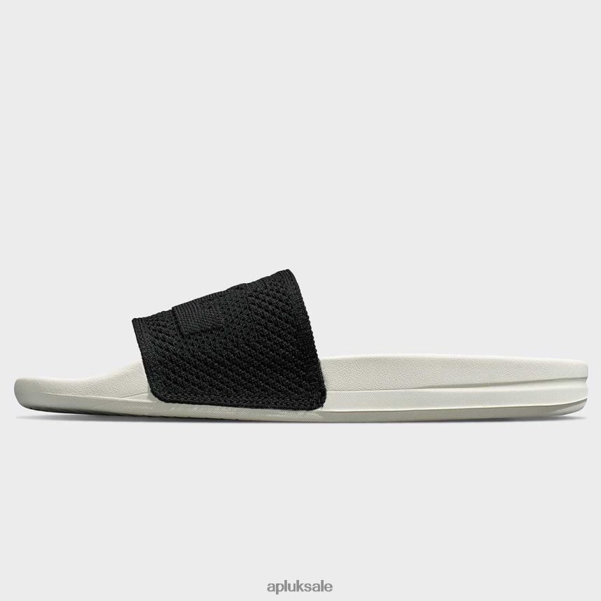 APL Big Logo TechLoom Slide 2 - VH8XNZ579 APL Shoes UK Ivory/Black Women Slides