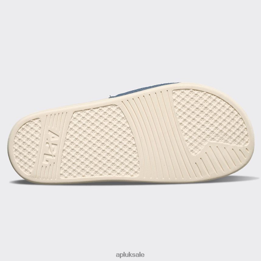 APL Big Logo TechLoom Slide 2 - VH8XNZ590 APL Shoes UK Slate/Pristine Women Slides
